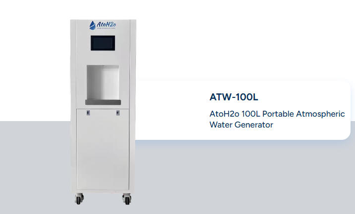 Máquina de aire a agua potable Atoh2o: agua limpia en cualquier momento y lugar