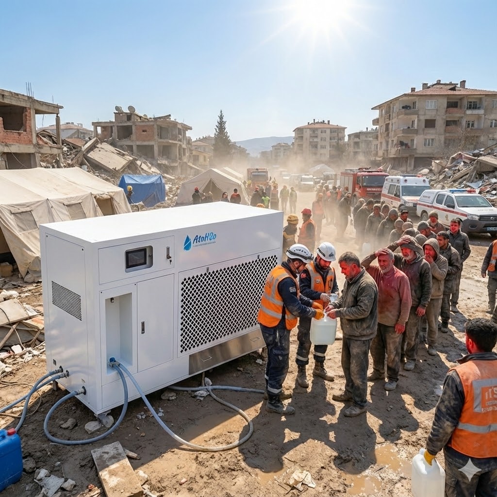 Aplicación de generadores aire-agua en la reconstrucción post-desastre: una solución eficaz ante las altas temperaturas