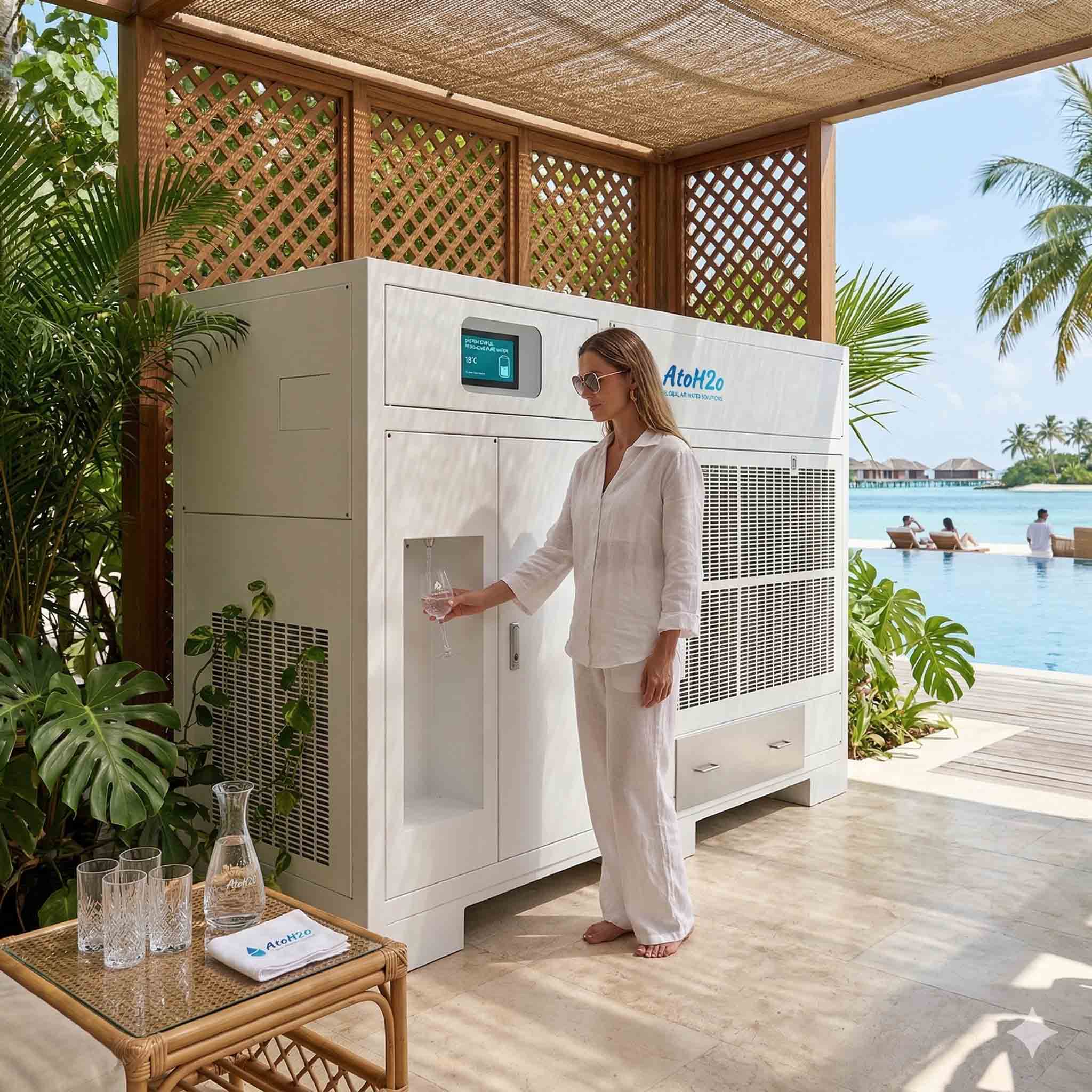 Generadores de agua atmosférica: La solución de hidratación definitiva para resorts de lujo